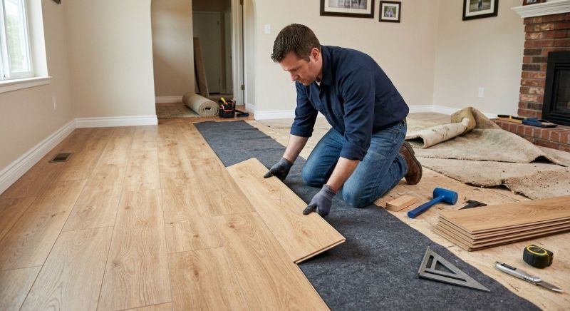 Laminate Floor Remodeling in Dover, DE
