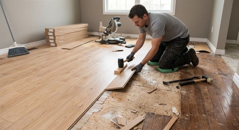 Laminate Floor Replacement in Viola, DE